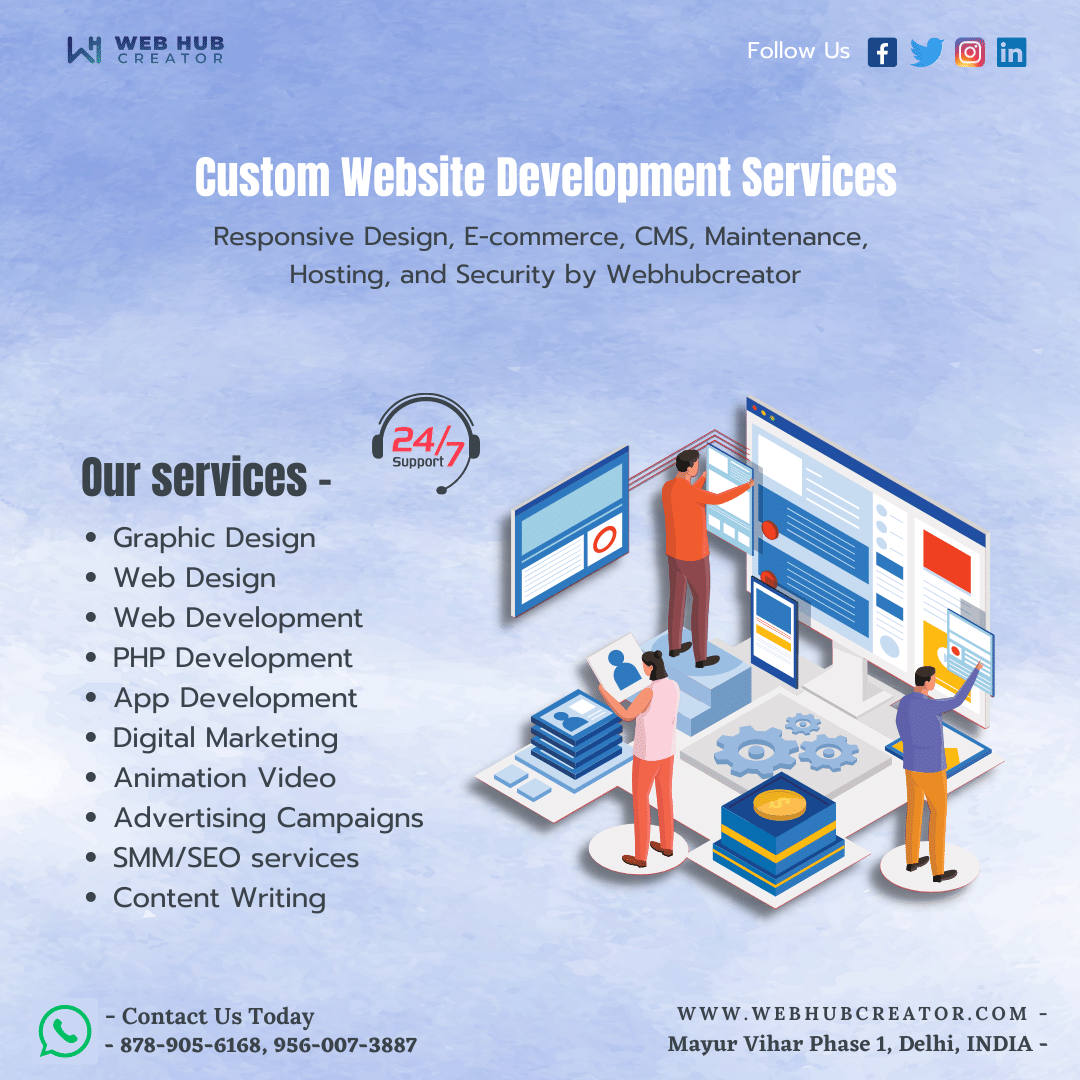 webhubcreator's tweet photo. Webhubcreator is a #websitedevelopmentcompany that provides services such as responsive design, e-commerce integration, CMS integration, and maintenance. Get a Free Consultation! - https://t.co/zTSlo8iKZI
#Webhubcreator #mayurviharphase1 #likeforlikes #LikeAndShare #l4l https://t.co/TR3RtXDYrC