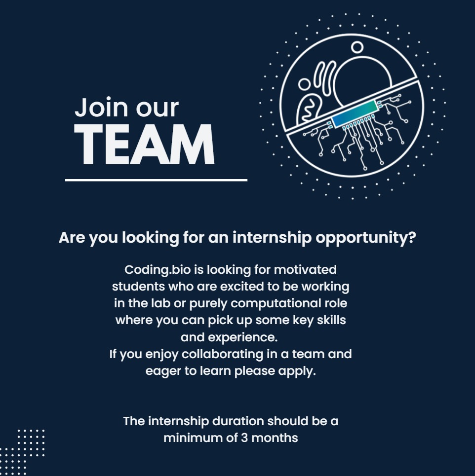 coding_bio's tweet image. An amazing opportunity to #joinourteam!
Click the link below to apply for internships and placements.
bit.ly/40D3dsj