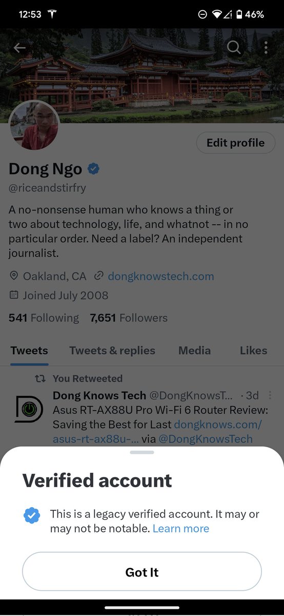 I didn't, don't, and won't subscribe to Twitter Blue.