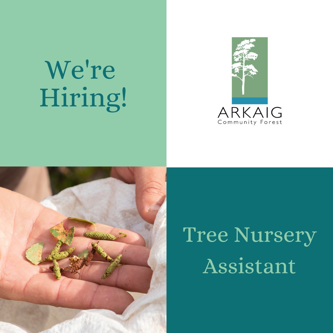 We're hiring!
Come work with Arkaig Community Forest, we're recruiting a Tree Nursery Assistant 🌲
Find out more here: bit.ly/TreeNurseryAss…

#trees #treenursery #arkaig #lochaber #recruitment