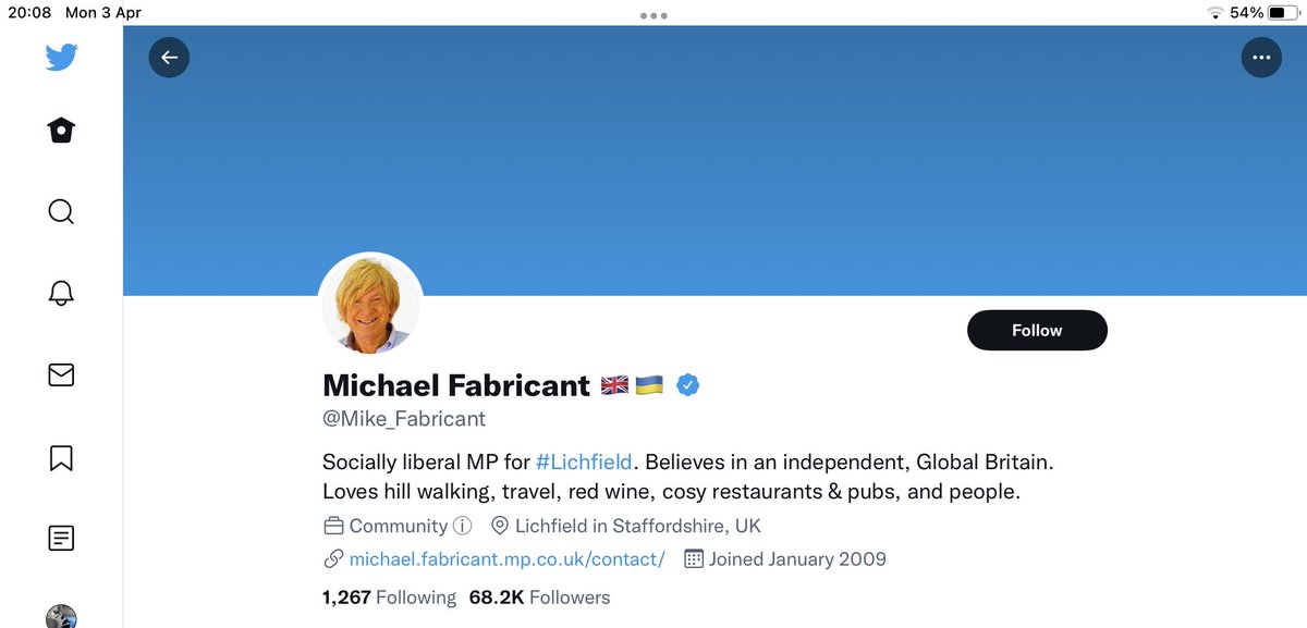 swrb1's tweet image. Who knew? ⁦Michael Fabricant is a ‘Socially Liberal MP, not a Conservative?