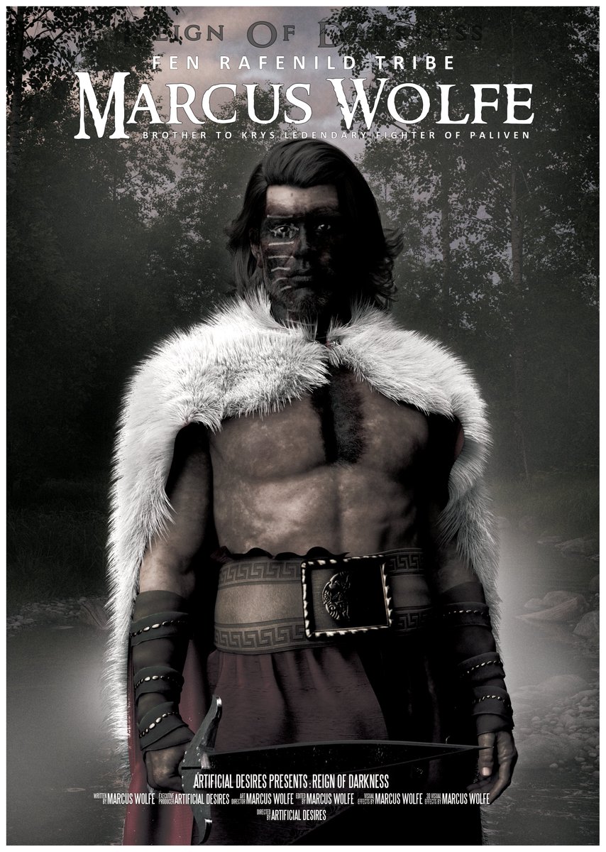 reignindarkness's tweet photo. Join Reign Of Darkness.
Marcus Wolfe fen Rafenild - Clan - fen Rafenild
Home City: Mernborimm
#3Dartist #3dimage #3dmodel #bandits #digiart #iray #pirate #3dmodel #character #daz3dstudio #reignofdarkness #3d #genesis8male #gladiator #glados #graphicnovel https://t.co/3iFWUIDuqr