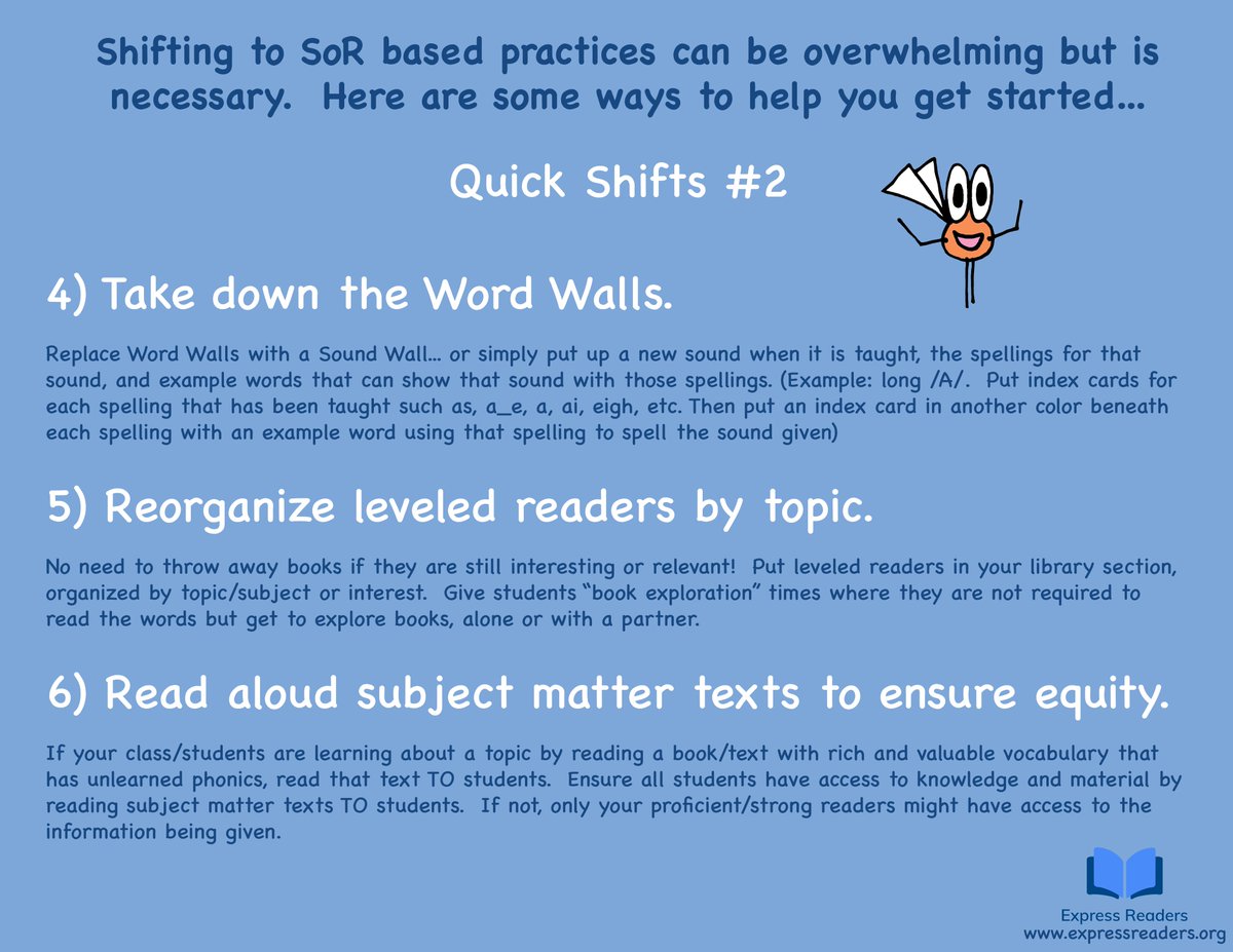 Quick Shifts #2 ... because #readingisaright but shifting as a teacher does not happen overnight, even when we are good at it and know the importance.  

Start immediately, change what you can quickly, and start learning.  Every single day counts.