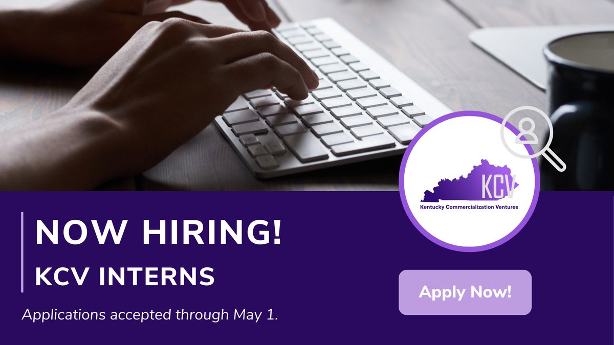 The application for KCV's 2023 Internship Program is now open. Learn more and apply: kycommercializationventures.com/kcv-intern