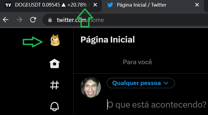 hahaha demorou até #doge o Elon trocou a logo do Twitter. Sensacional!