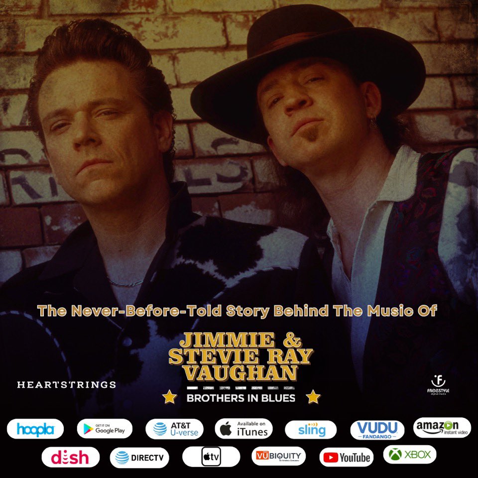 Jimmie & Stevie Ray Vaughan: Brothers In Blues is OUT NOW OnDemand & Digital HD! The story of Jimmie and Stevie Ray Vaughan, as told by those who knew them best.

Watch #BrothersInBlues on #AppleTV: bit.ly/3yV8P5b

#FreestyleDigitalMedia #StevieRayVaughan #JimmieVaughan