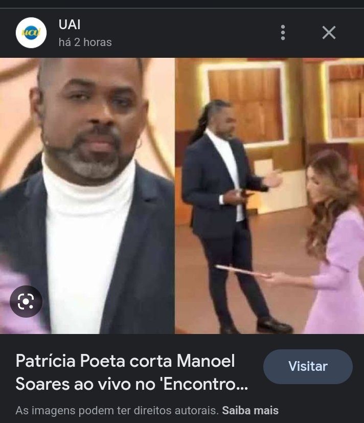 meldalua_atriz's tweet photo. Seria maravilhoso a @eupatriciaramos apresentando o #programaencontro com o @ManoelSoares_
Pela atitude "sem querer" de número 771689 da pra ver que @patriciapoetap ainda não conseguiu aprender que #ManoelSoaresmerecerespeito
Alô @tvglobo vamos mudar aí! #tafeio https://t.co/9wPrzkFAOV