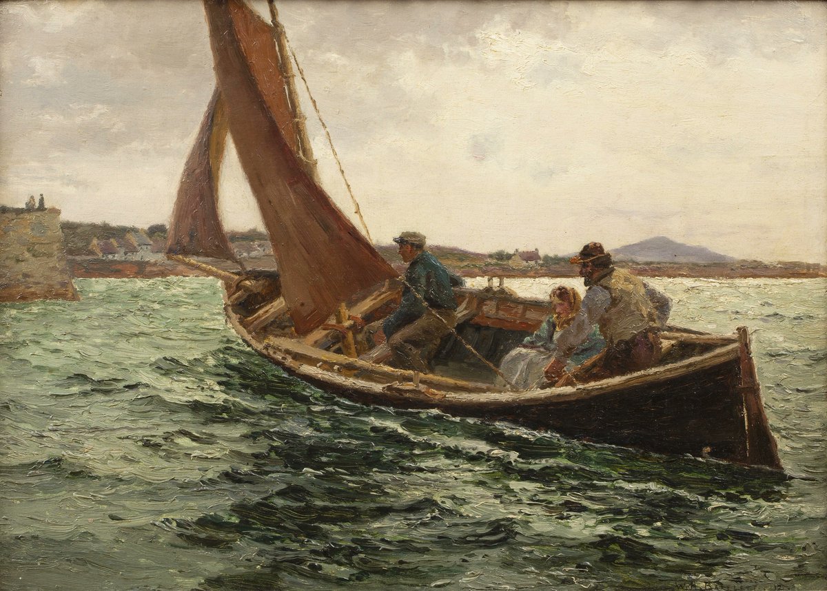 The top selling lot in last week’s Modern Living Sale  was an ‘Untitled boating scene with figures’ (lot 222) by William Henry Bartlett (1858-1932). Estimated at £2-£3K, it clearly piqued the interest of bidders, selling for £4400 to a UK private buyer.
 bit.ly/3MeKlfa