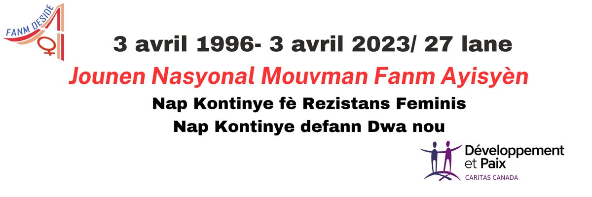 Deklarasyon Fanm Deside nan okazyon 3 avril fanmdeside-haiti.org/2023/04/03/dek…