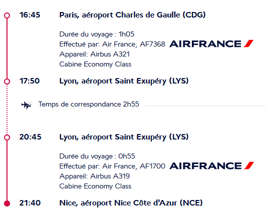 KylianR3's tweet image. Est-ce-que Air France propose de faire Paris-Nice avec une escale à Lyon ? 

absolument.

Est-ce-que j'ai réservé ça pour faire deux vols en un ? 

absolument.