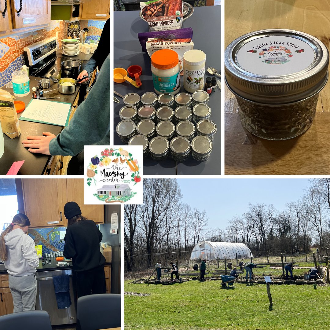 sru_ocel's tweet image. This is not a prank, the second Service Saturday on April 1st went off without a hitch! 
 
Volunteers helped the @MacoskeyCenter with spring yard work and made products such as sugar scrubs, natural bug repellant, and lip balm.  

Check out what they made! #bonnerleaders