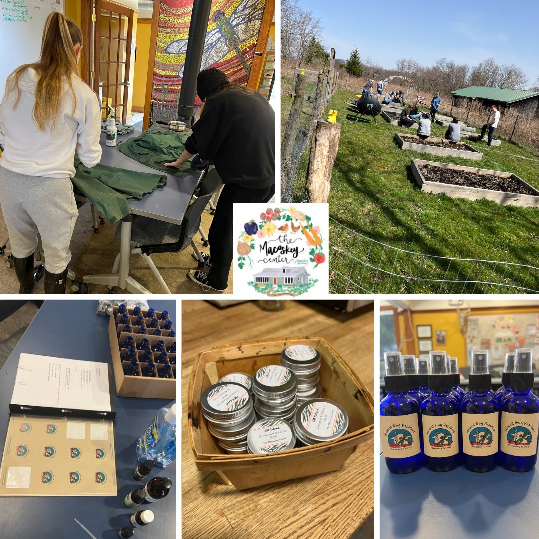 sru_ocel's tweet image. This is not a prank, the second Service Saturday on April 1st went off without a hitch! 
 
Volunteers helped the @MacoskeyCenter with spring yard work and made products such as sugar scrubs, natural bug repellant, and lip balm.  

Check out what they made! #bonnerleaders