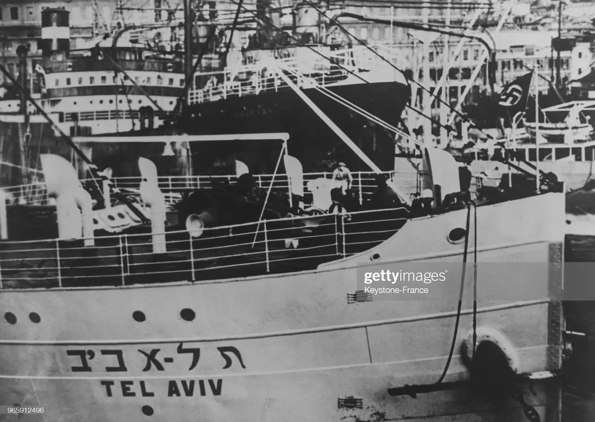samirjameel1's tweet image. @Haavara_ 
any idea why Zionists' ships raise Swastika Nazi Flags for almost 10 yrs straight?
This is a #GettingImage by the way, which u can buy for $500👇
gettyimages.com/detail/news-ph…
u'll find more details here👇