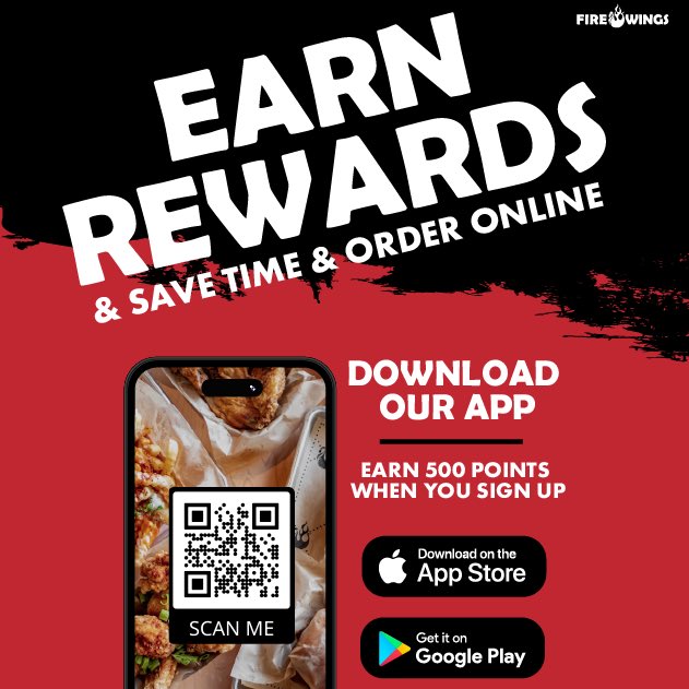firewings's tweet photo. Hello everyone! 
We are excited to announce that our Fire Wings app is OFFICIALY LIVE! 
All special deals/promotions will have to be IN-STORE orders only. 
Points can only be earned/redeemed at participating locations only! #firewings https://t.co/SibrSf2qkY