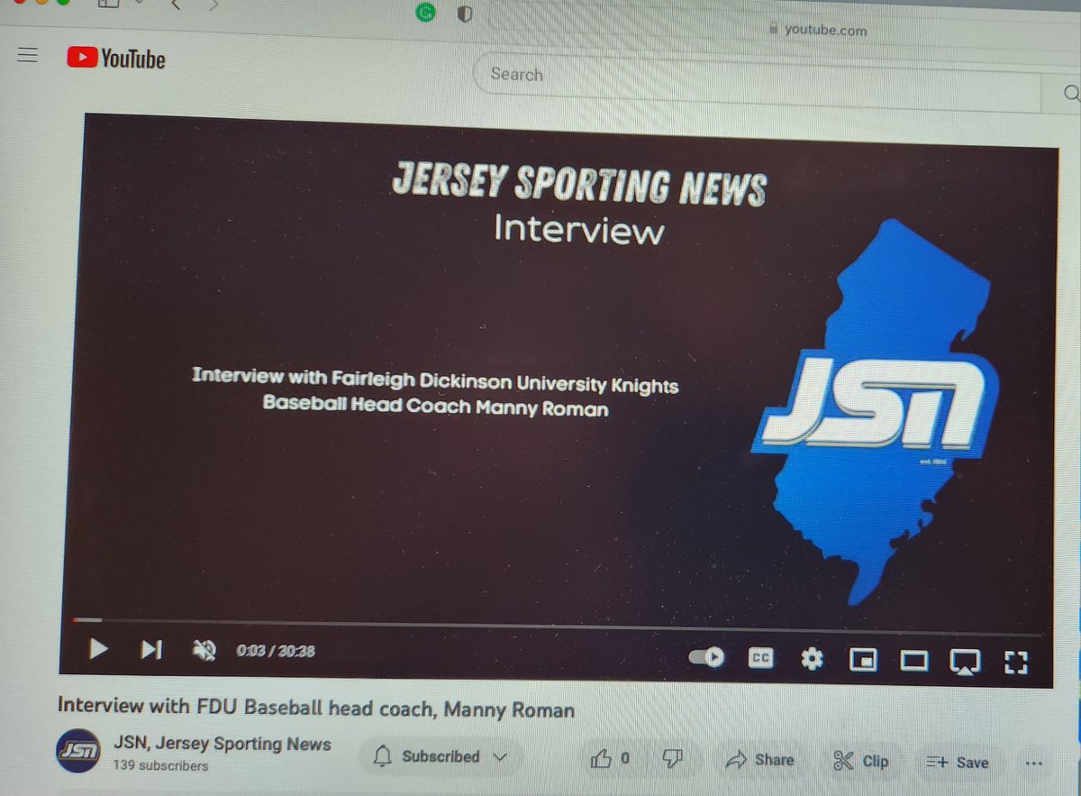 SunilSportsNews's tweet photo. @JSNSPORTINGNEWS video interview with #FairleighDickinsonUniversity @FDUWhatsNew @FDUKnightsBase Head Coach #MannyRoman @CoachManny45 ⚾️ https://t.co/CNBVwEewj9 https://t.co/Cg2XyqeCbM