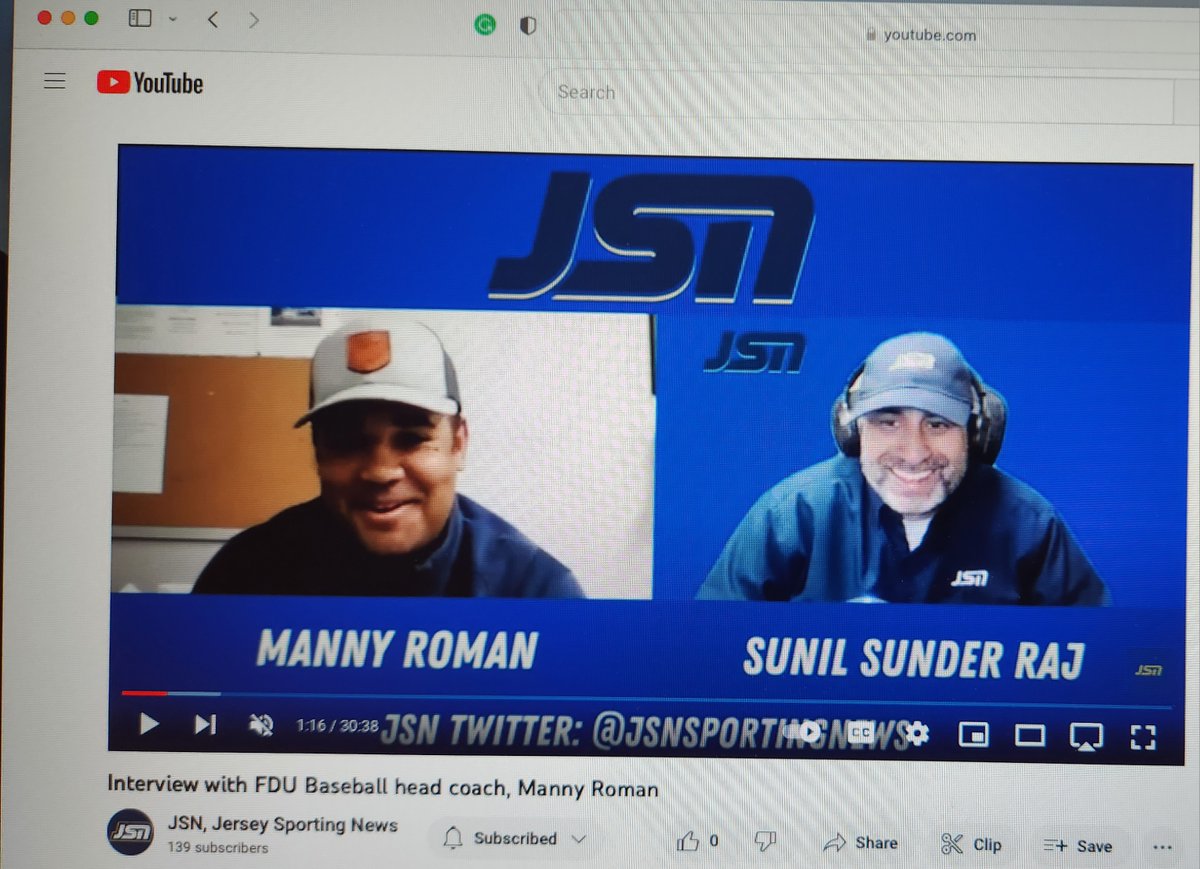 SunilSportsNews's tweet photo. @JSNSPORTINGNEWS video interview with #FairleighDickinsonUniversity @FDUWhatsNew @FDUKnightsBase Head Coach #MannyRoman @CoachManny45 ⚾️ https://t.co/CNBVwEewj9 https://t.co/Cg2XyqeCbM