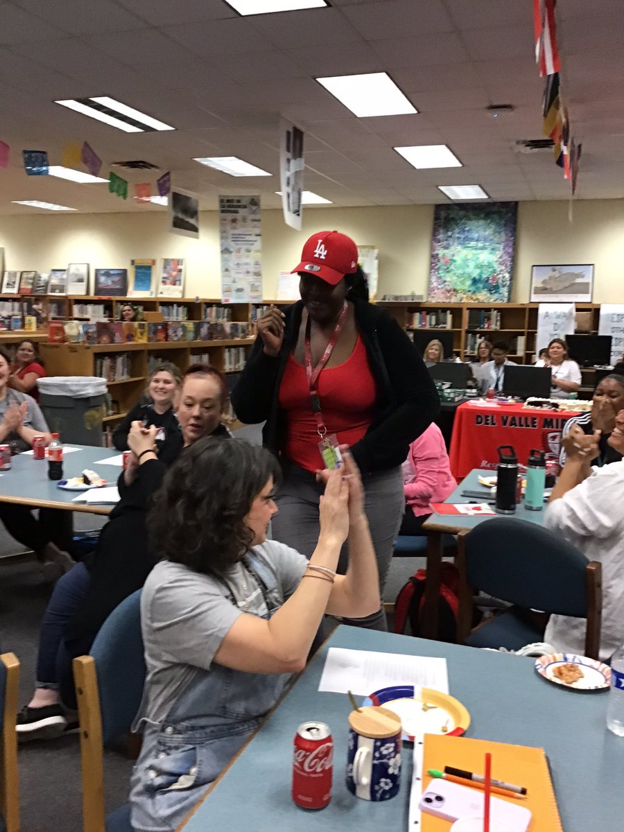 DVISD_DVMS's tweet photo. Congratulations to Ms. Kennedy, nominated #DVMSstrong Staff Member of the Year! #DVMSheros work here! https://t.co/S9esqzkhhO