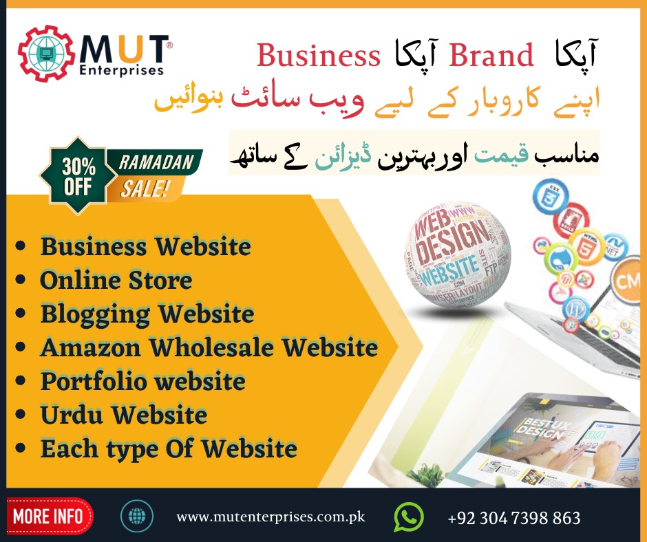 MutEnterprises's tweet photo. We are here to transform your business through our latest digital strategies.
We offer:
Website Designing & Development | Social Media Marketing | Graphic Designing
So HURRY UP!! 🤩🤩
Contact us now 0304 7398863
Website: https://t.co/reCHBrVrHM
#mutenterprises #webdevelopment https://t.co/wh2UvD019X