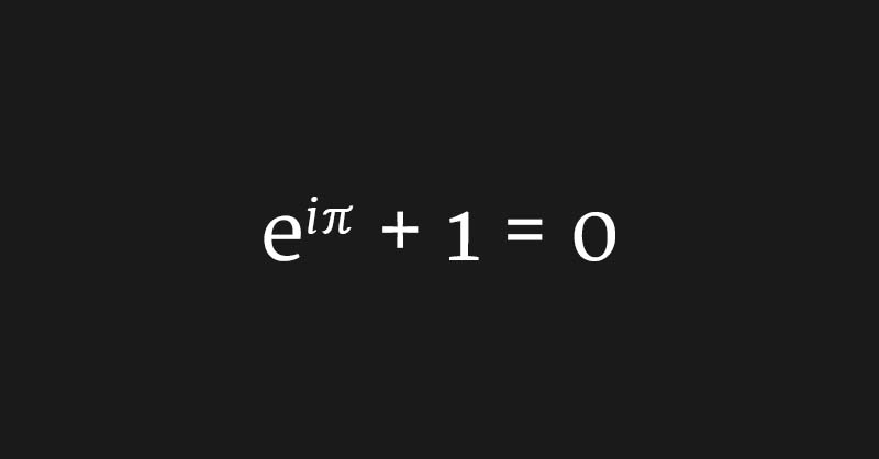 QuantaMagazine's tweet photo. This equation is often described as the most beautiful in all of mathematics. Each of its numbers, 0, 1, π, 𝑖 and 𝑒 symbolize an entire branch of math, and in that way the equation can be seen as a glorious confluence, a testament to the unity of math. https://t.co/iYbfRKRSvc https://t.co/TijptEZ3Fh