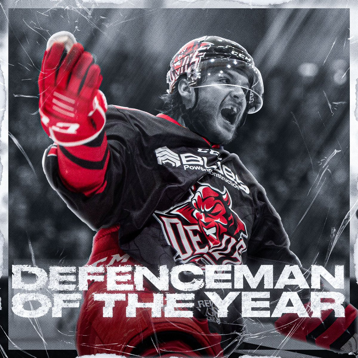 cardiffdevils's tweet photo. 𝗗𝗘𝗙𝗘𝗡𝗖𝗘𝗠𝗔𝗡 𝗢𝗙 𝗧𝗛𝗘 𝗬𝗘𝗔𝗥 😈🏆

Crawford leads the EIHL in defensive scoring with 57 points in 54 games 

#LetsGoDevils | #DevilsAwards https://t.co/3hFJZmS5in