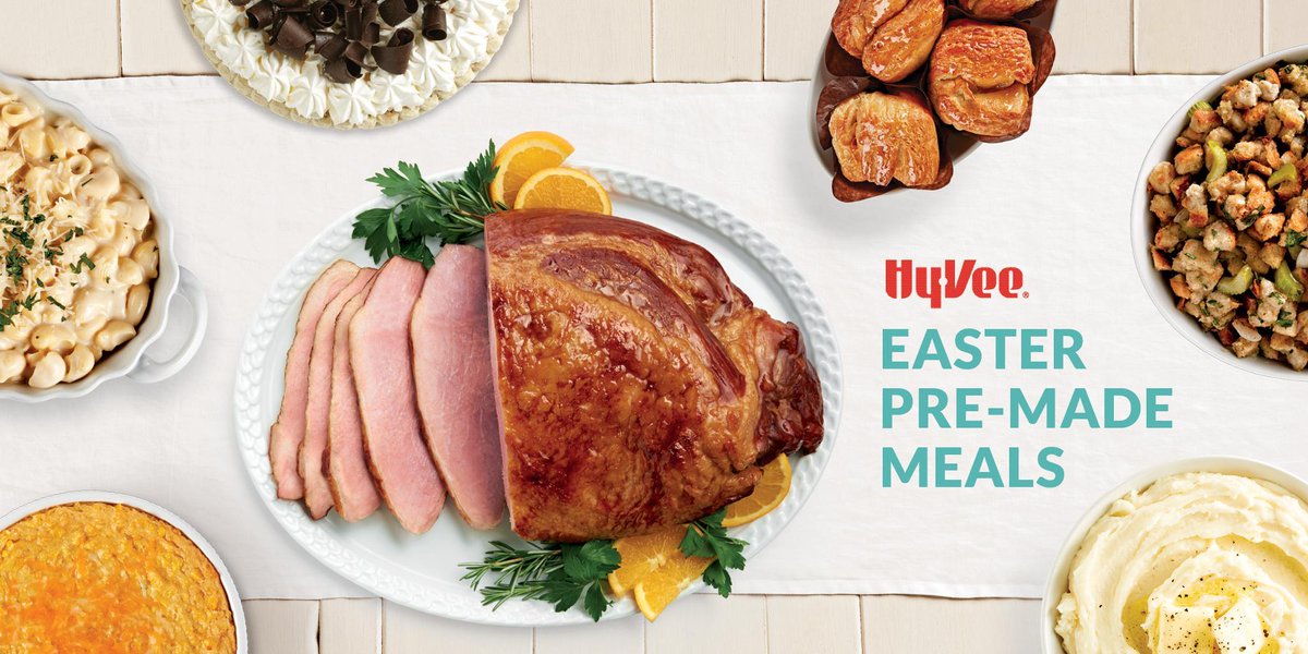 OStreetHyVee's tweet photo. 🐰 Hippity, Hoppity Easter is on its way! 🐰 Don't forget to order your Easter Meal Pack for your Easter dinner this Sunday! You order, we make it, you warm it up! Easy! 👍 

Order here: https://t.co/4eK5HqZW95 Or reach out to our catering manager for more information! https://t.co/iIzdIb8v4D