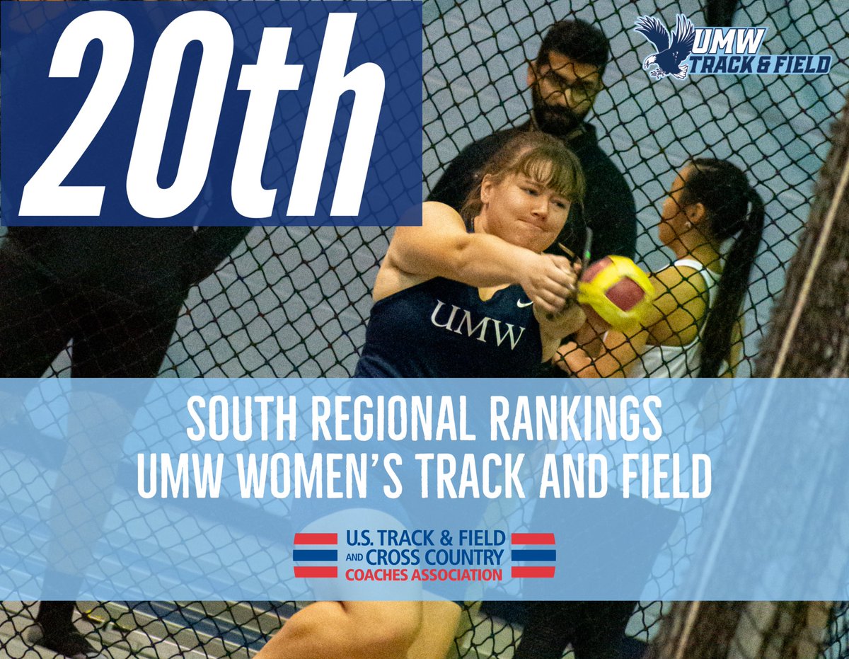 Moving on up! Men have gone up 5 places and women have gone up 6 places in the South region! Let’s keep it up team!

#umwxctf #getdirtygowash #umwathletics #marywash