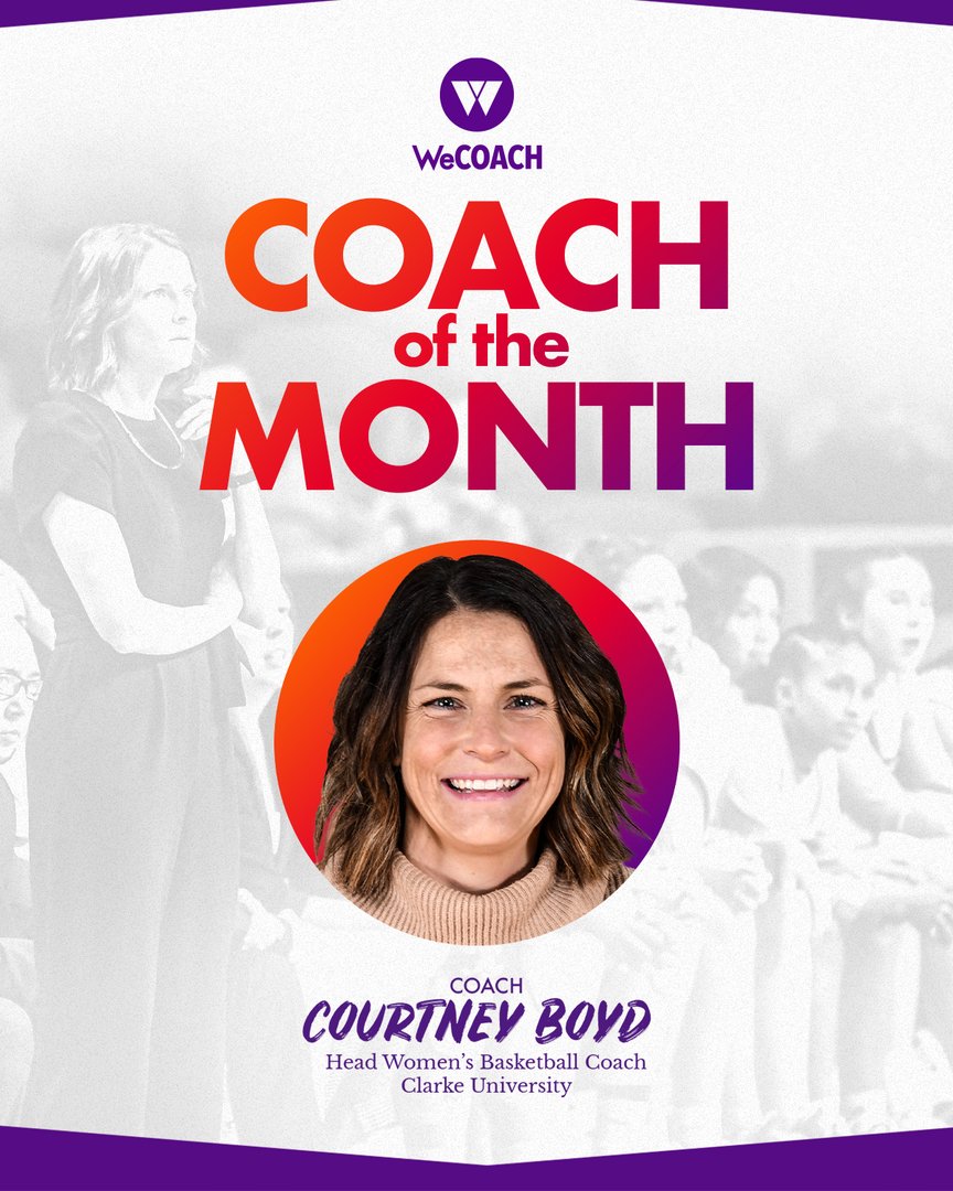 WeCOACH (@wecoach) on Twitter photo WeCOACH is proud to honor <a href="/boyd_courtney/">Courtney Boyd</a> as our April Coach of the Month!
2023 National Coach of the Year π
2023 NAIA National Champions π
& she's just warming up.
Thank you for inspiring girls & women everywhere to pursue their dreams! If you can see her, you can be her π WeCOACH is proud to honor <a href="/boyd_courtney/">Courtney Boyd</a> as our April Coach of the Month!
2023 National Coach of the Year π
2023 NAIA National Champions π
& she's just warming up.
Thank you for inspiring girls & women everywhere to pursue their dreams! If you can see her, you can be her π