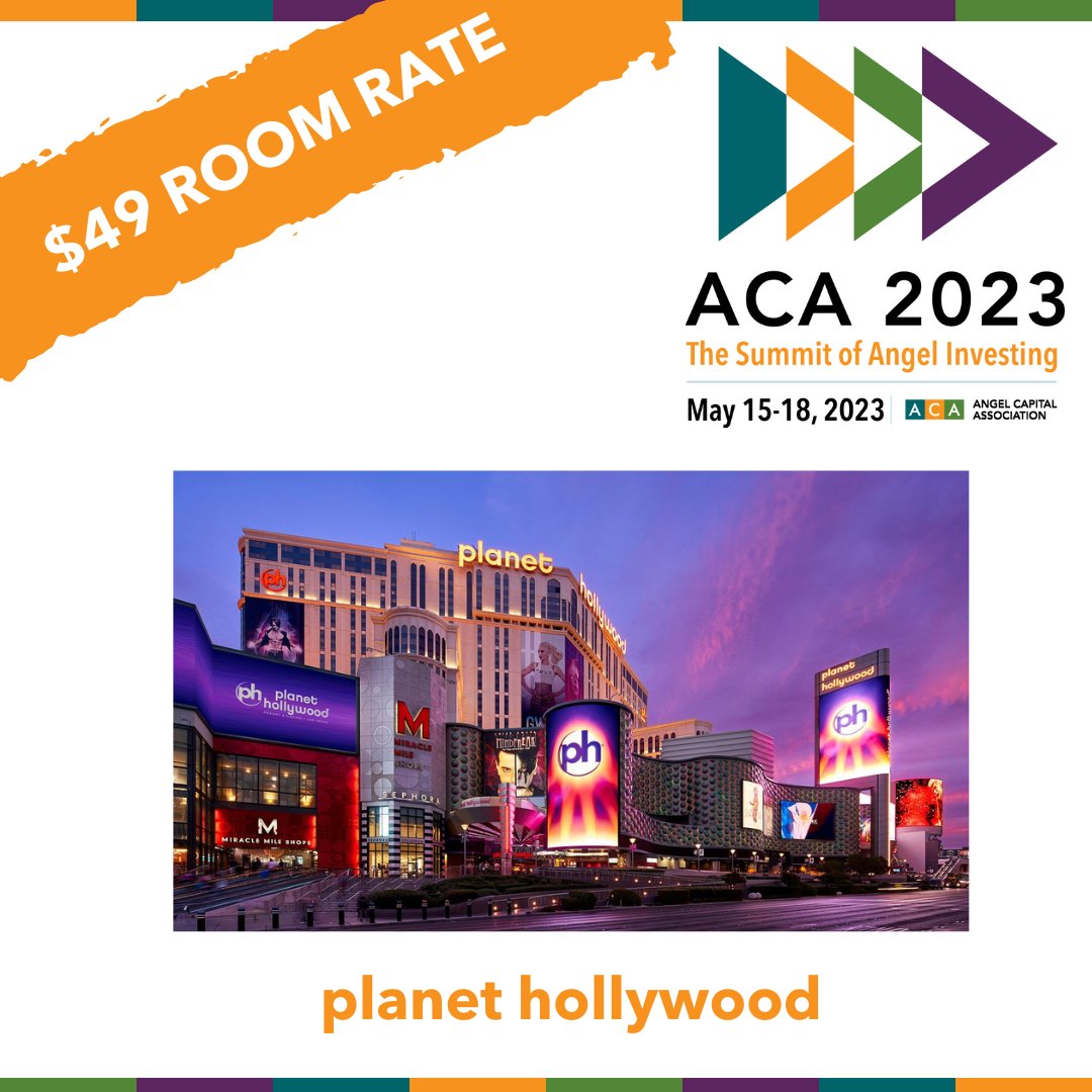 The official Summit venue is Planet Hollywood Resort &amp; Casino where ACA has arranged for a discount block of guest rooms, including parking. Book Now! lnkd.in/gjtM_p4V • May 14 – 17, 2023: $49. • May 18 and beyond, Planet Hollywood ACA Summit rate: $149 / night