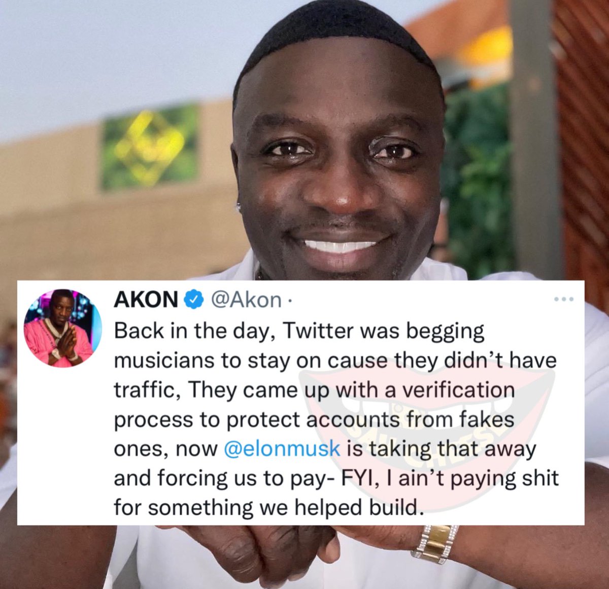 SAY CHEESE On Twitter Akon Will Not Be Paying To Keep His Blue say-cheese-on-twitter-akon-will-not-be-paying-to-keep-his-blue