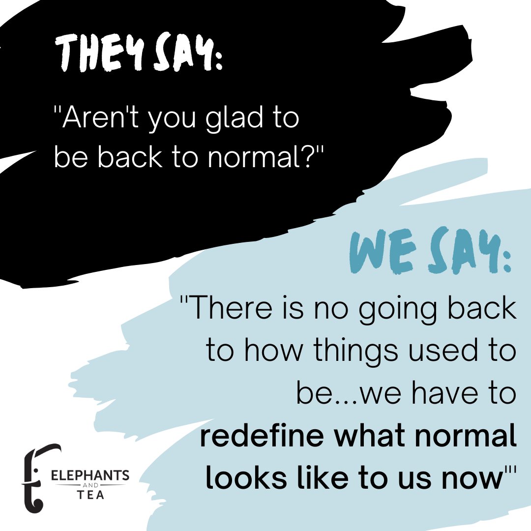 They say: 'Aren't you glad to be back to normal?' 

We say: 'There is no going back to how things used to be...We have to redefine what normal looks like to us now.” 

#AYAWEEK #ayaawareness #adolescentcancer #youngadultcancer #ayasupport #ayacancer #ayacsm