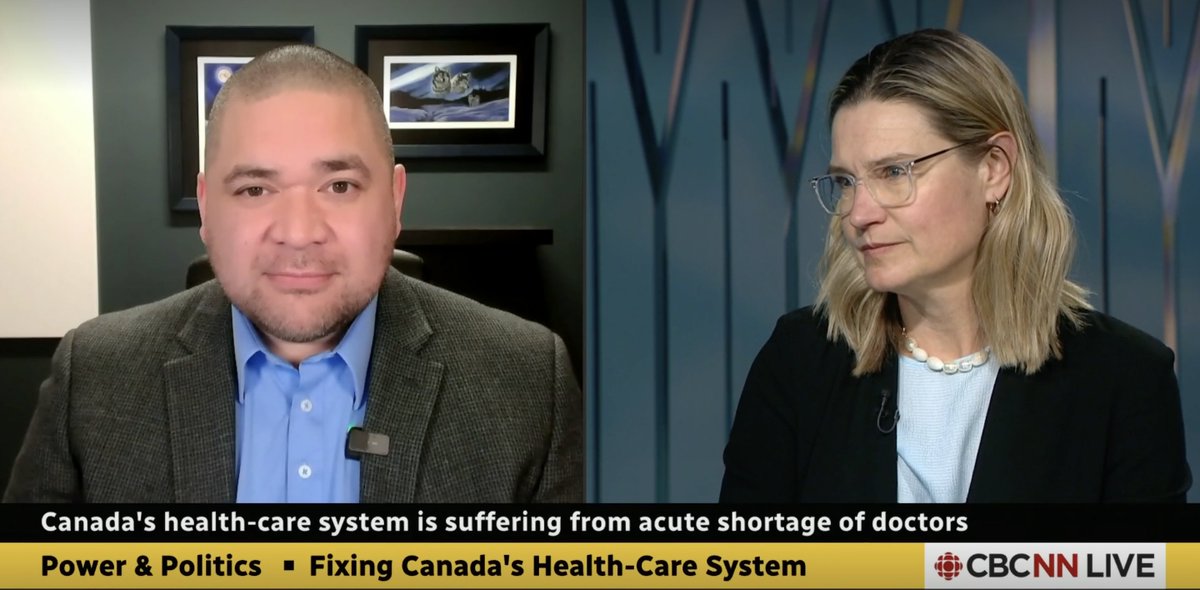 “If we’re focused on things we can do right now, instead of waiting for the money to trickle down, change can happen a lot faster.”

<a href="/AlikaMD/">Dr. Alika Lafontaine MD</a> joins <a href="/OntariosDoctors/">Ontario Medical Association</a> President <a href="/drrosezacharias/">Dr. Rose Zacharias</a> on <a href="/PnPCBC/">Power & Politics</a> to discuss #Budget2023, and how we must continue to push for #AccessToCare