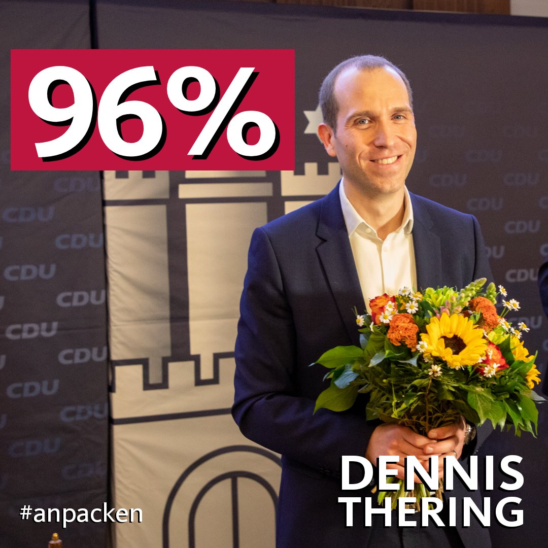 Vielen Dank für den Vertrauensbeweis! Jetzt packen wir an und machen den Wahlkampf in Hamburg zu einem echten Dreikampf mit SPD und Grünen! #anpacken #wahllandesvorsitz #cdu