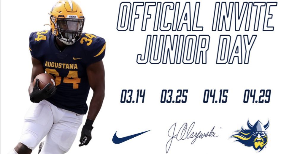 Thank you <a href="/CoachManuel14/">Jamari Manuel</a> for the junior day invite! <a href="/AugieFB/">Augustana Football</a>