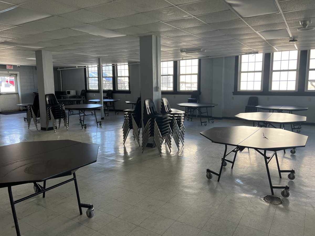 BethHouf's tweet photo. Cafeteria transformation thanks to our amazing custodial staff! Thank you for the fresh coat of paint!
#fmsteach #fultonproud #leadap #nassp https://t.co/cFCouKk0Eg