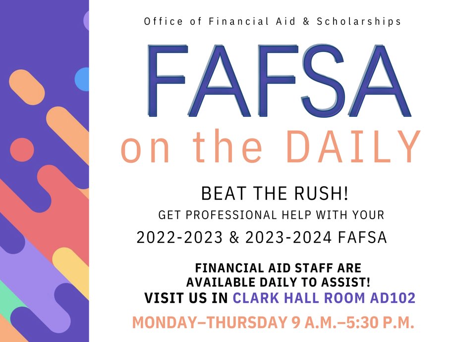 Need help with your FAFSA? We're here to help!
