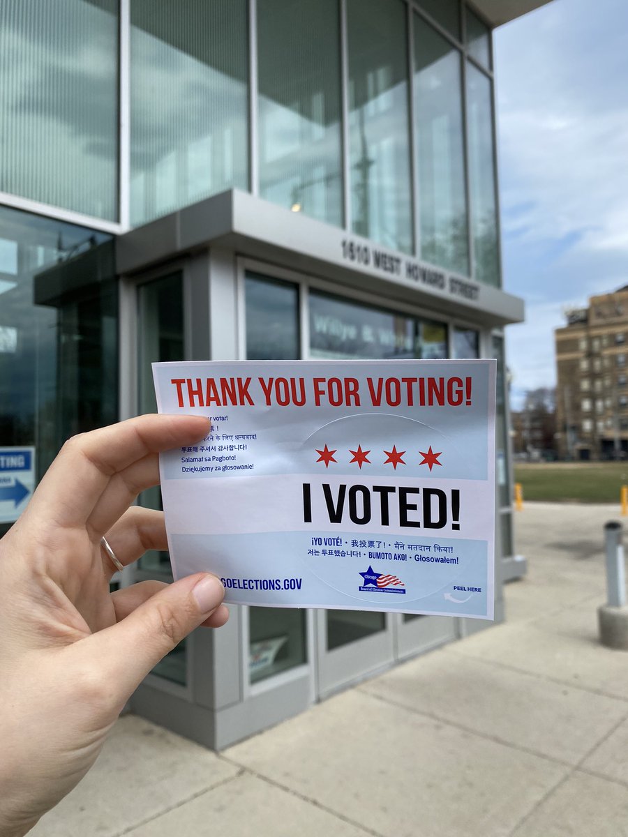 The People's Lobby on Twitter "Just voted early for Brandon4Chicago
