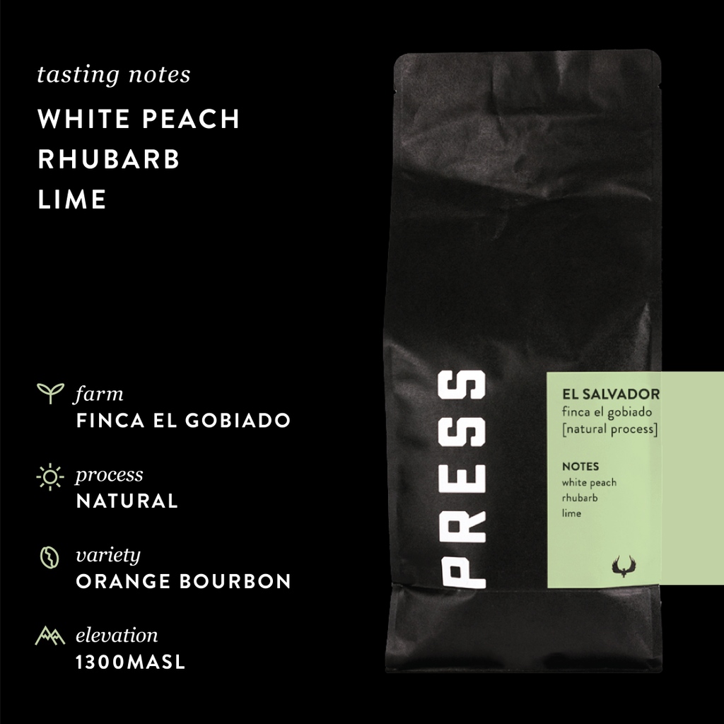 PressCoffee's tweet photo. Introducing our newest single origin coffee from El Salvador🌱⁠
⁠
Expect a pleasantly sweet, syrupy body with notes of peach, lime, dark chocolate and raw sugar.🍑⁠
⁠
Visit https://t.co/I9HNzGulWr to view our rotating single origin coffees. https://t.co/9cdhsoIVTH