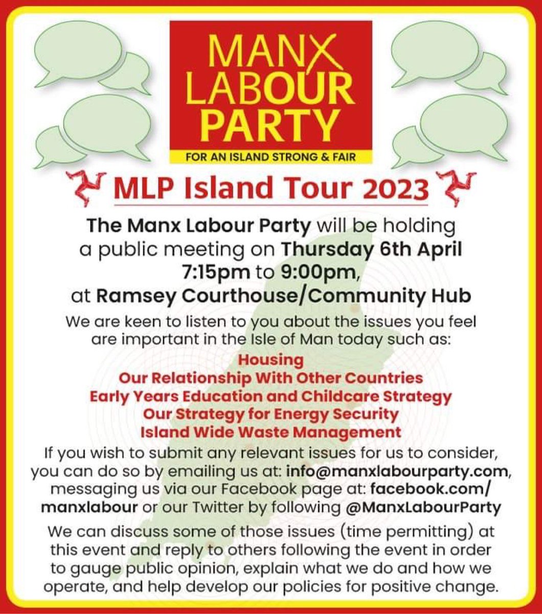 We will be discussing party matters and the housing crisis in Ramsey this Thursday.

All are welcome to attend.

facebook.com/events/s/manx-…