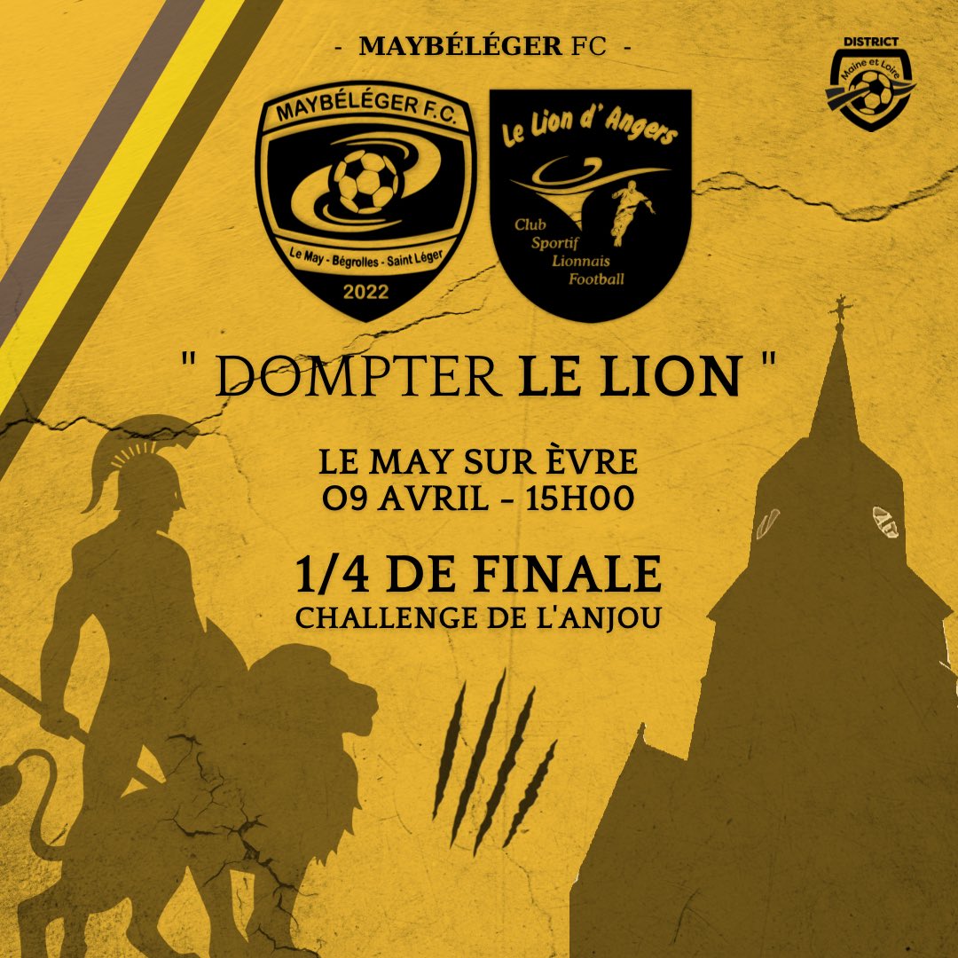 DIMANCHE : TOUS AU STADE 🔥

Ensemble, allons chercher les demies finales !
💛🖤💙