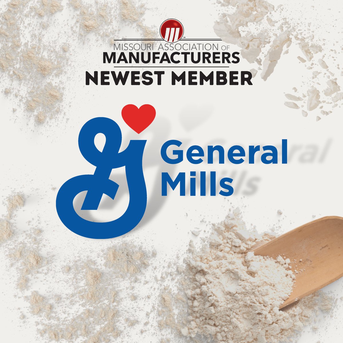 bemamstrong's tweet photo. Rising to new heights 🍞 with our latest member!

We're excited to welcome @GeneralMills Flour Mill (Kansas City) to @bemamstrong !

#mamstrong #manufacturing #showmemanufacturing #missouri #generalmills #breakbread https://t.co/uAhq7GcjPZ