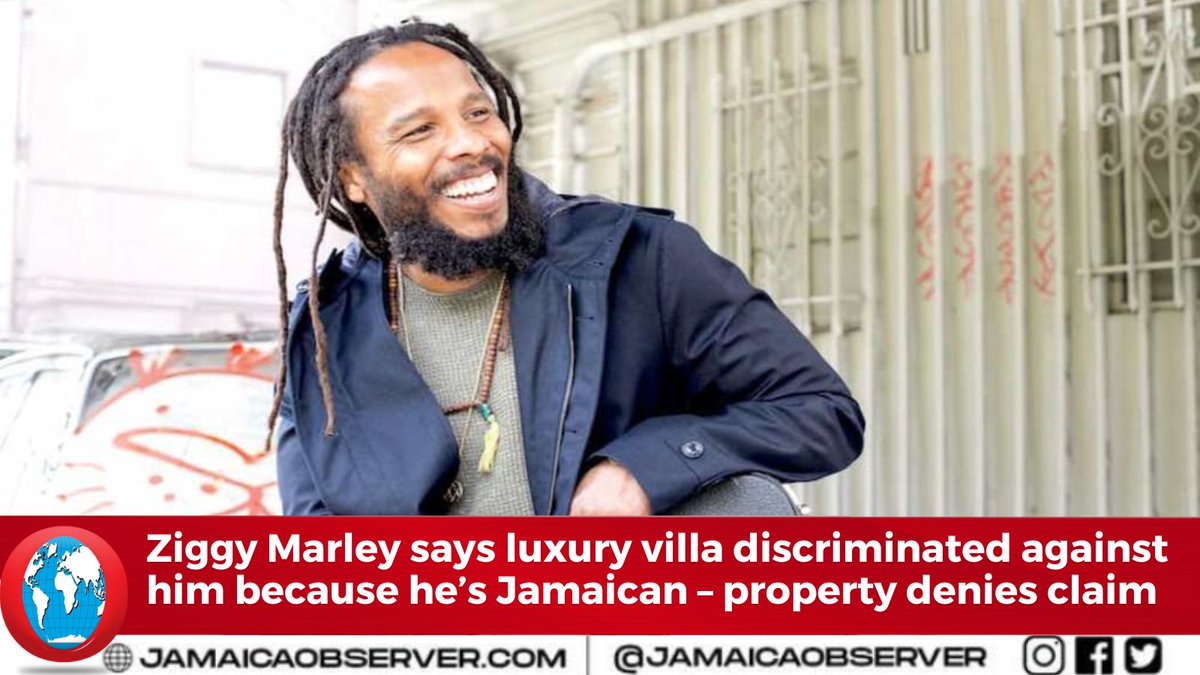 Eight time Grammy Award winner Ziggy Marley, son of the late reggae legend Bob Marley, is complaining that Sea Salt Villa, a posh property based in St Ann, has discriminated against him, merely because he is “Jamaican”. The villa has denied the claim.

jamaicaobserver.com/latest-news/zi…