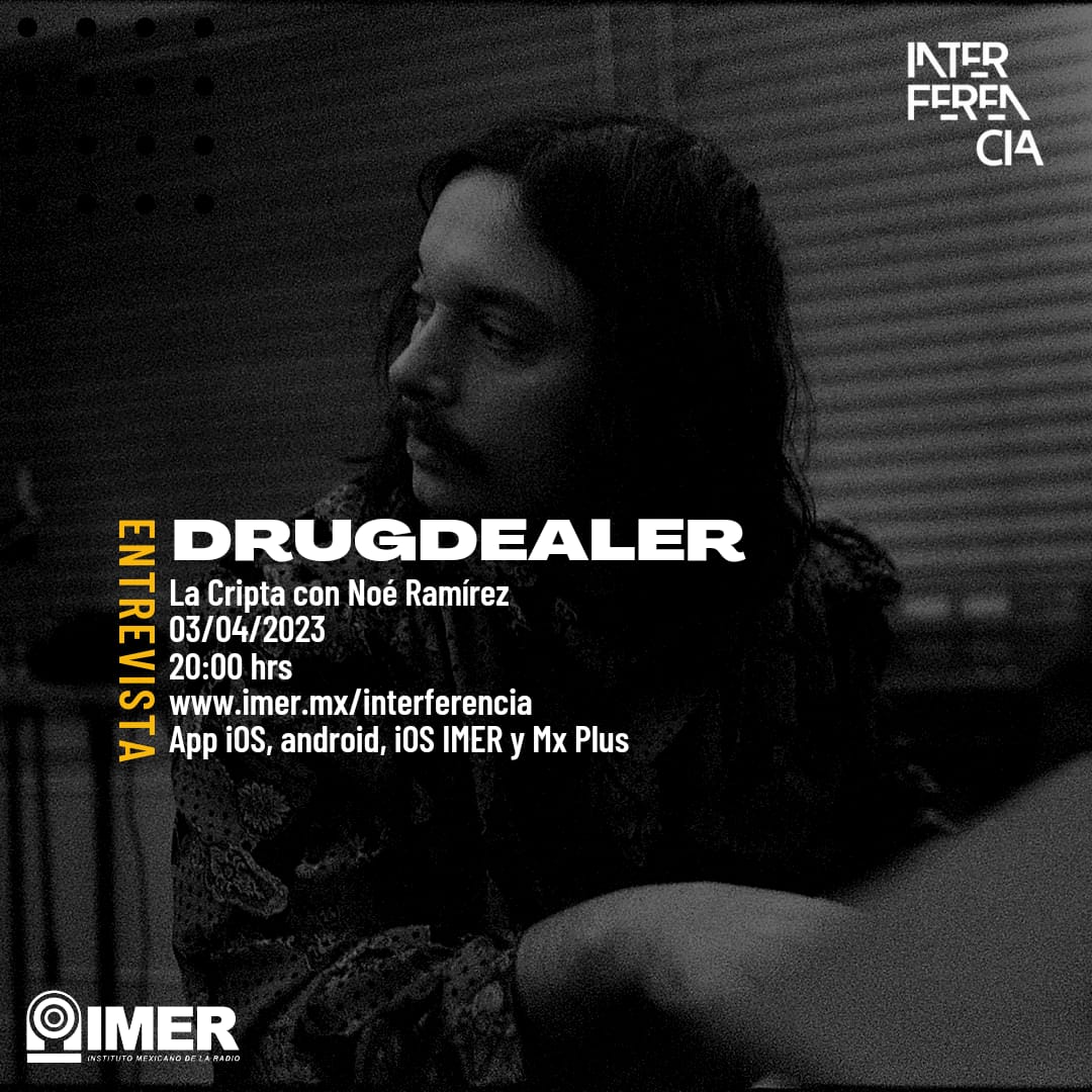 seniorterrror's tweet photo. Hoy en #LaCripta tenemos entrevista con @drugdealerband 
Vamos a regalar 5 pases dobles para su show de este viernes @HipnosisMX en el @ForoIndierocks 
Estén atentos 📻
Sonará música de 
Ven y Mira
Leoguzpe
Eddie Chacon
Las Cruxes
Crímenes Futuros
Café Amargo
@interferenciahd https://t.co/XVV7Yxnmic