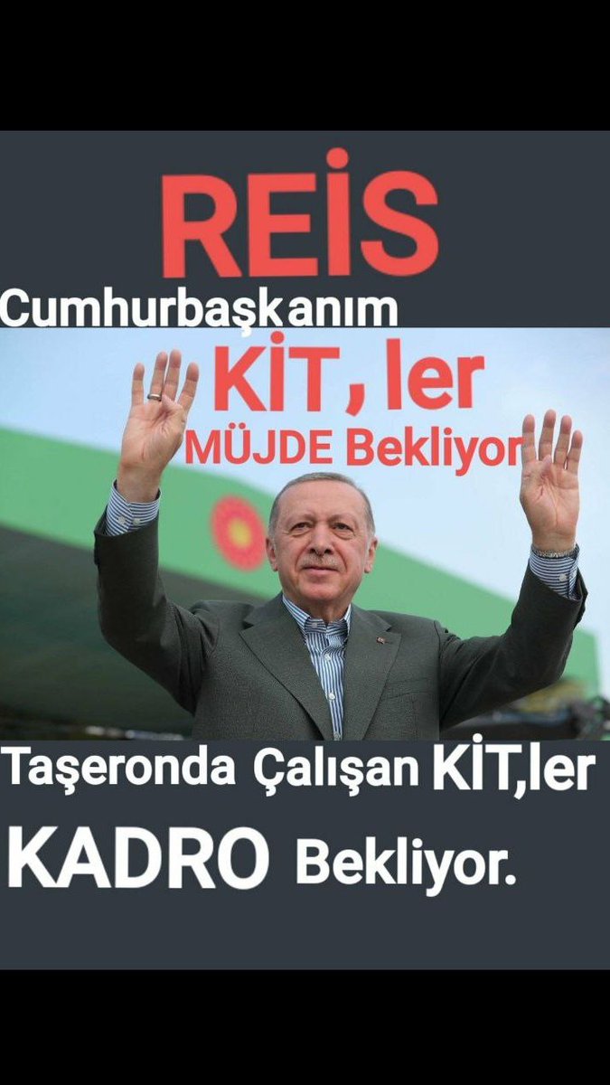 #SeçimdenÖnceKİTlereKadro