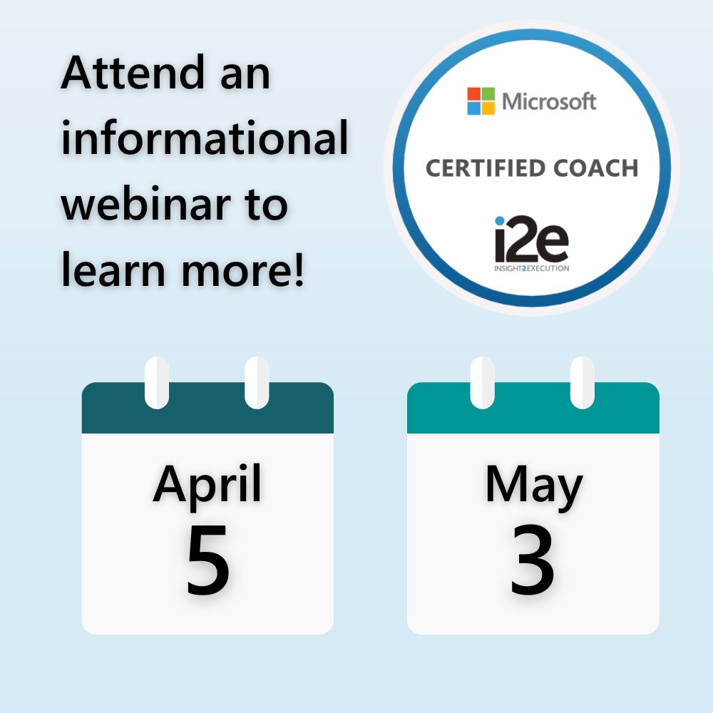 i2eEDU's tweet photo. Interested in becoming a #MicrosoftCertifiedCoach?๐ป
Join a virtual webinar to learn more about the program launching summer 2023 and meet the program founders @i2ekim and @beckykeene!
โก๏ธRegister at https://t.co/6tOhbjlDJf
#MCC #MicrosftEDU #EdTech #InstructionalCoach https://t.co/NLwIumMEqH
