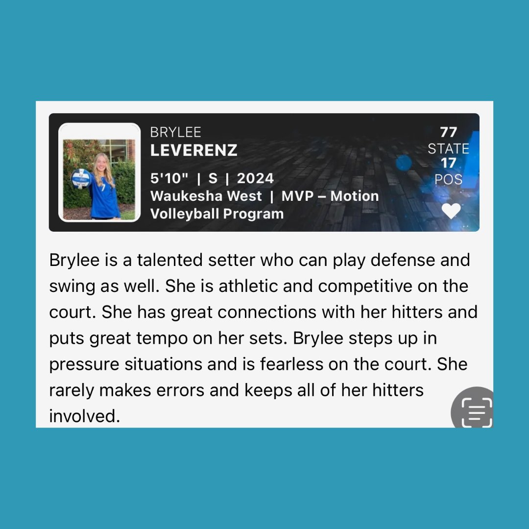 Motion Volleyball Program (@motion_vball) on Twitter photo Congrats to our very own Ava Kharitou and Brylee Levernz from @mvp_17blue Both girls have stood out on the court as setters and deserve this recognition. Way to go girls! <a href="/PrepDig/">Prep Dig 🏐</a> #prepdig #volleyball #motionvolleyball #congrats #proud Congrats to our very own Ava Kharitou and Brylee Levernz from @mvp_17blue Both girls have stood out on the court as setters and deserve this recognition. Way to go girls! <a href="/PrepDig/">Prep Dig 🏐</a> #prepdig #volleyball #motionvolleyball #congrats #proud