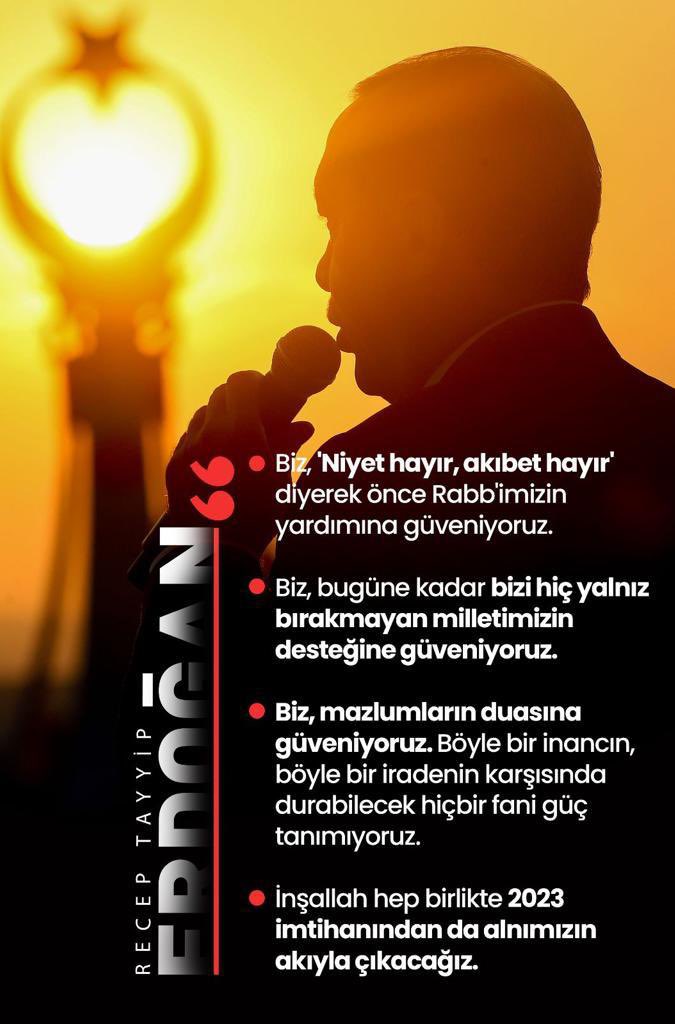 #MilletinAdamı <a href="/RTErdogan/">Recep Tayyip Erdoğan</a>:

"Erdoğan'dan sonrası ne olacak? Millet ne derse o olacak, Allah ne derse o olacak”
