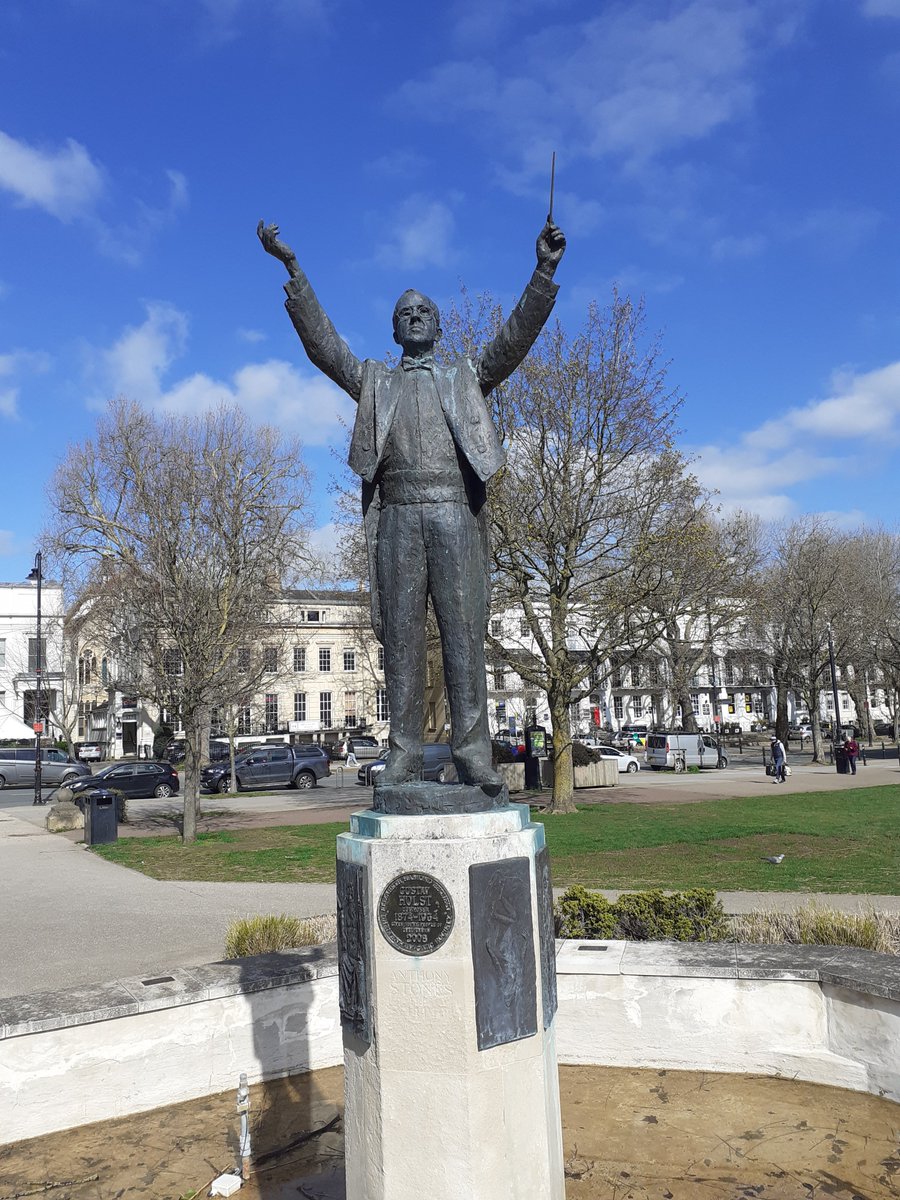 Lovely trip to #Cheltenham today. Had a chat with this chap about his upcoming birthday celebrations! #Holst2024