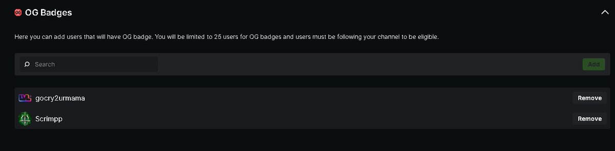 WHO AM I ADDED TO THE "OG" LIST ON KICK POST YOUR NAMES