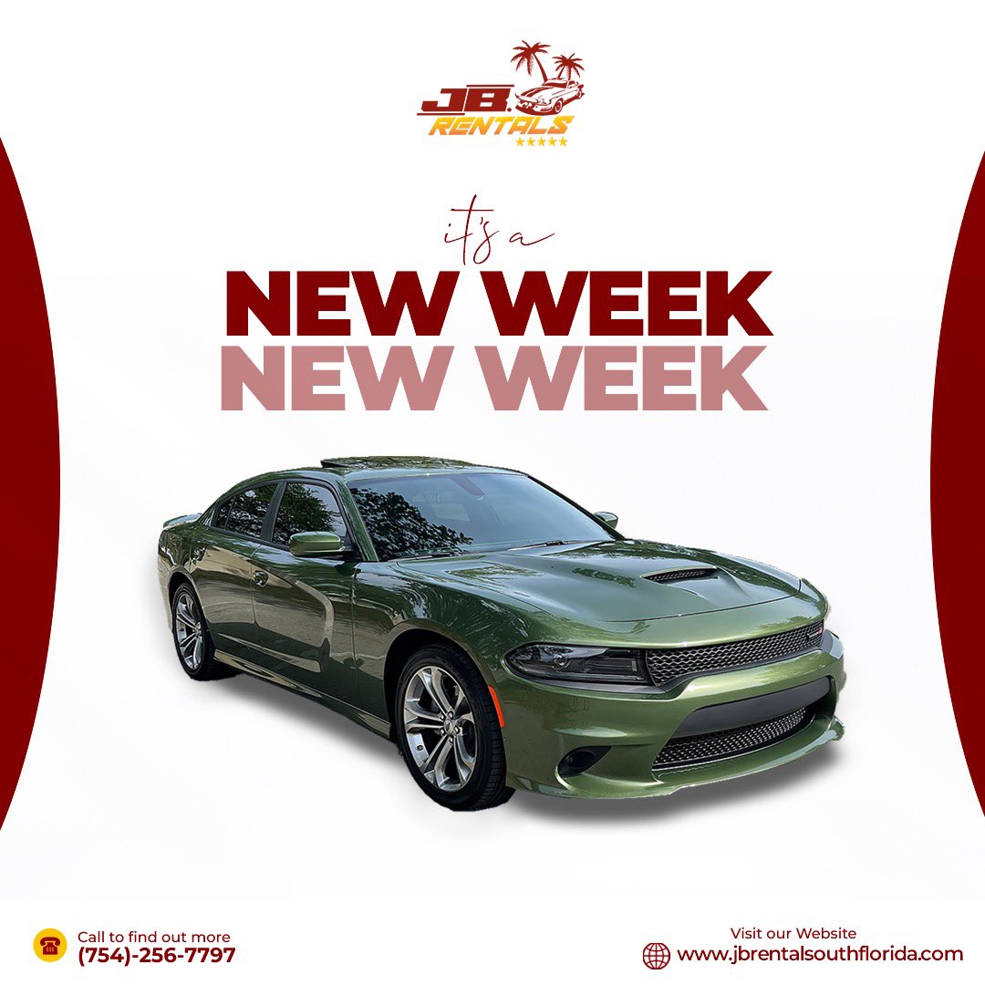 jbrentalsf's tweet photo. Looking for a convenient and affordable way to explore a new city or take a road trip? Our rent a car service has you covered! With a wide variety of vehicles to choose from visit our website‼️https://t.co/8iuGCFmZNe 📲 #rental #car #jbrentalsouthflorida #business #southflorida https://t.co/cEdRa83TRl