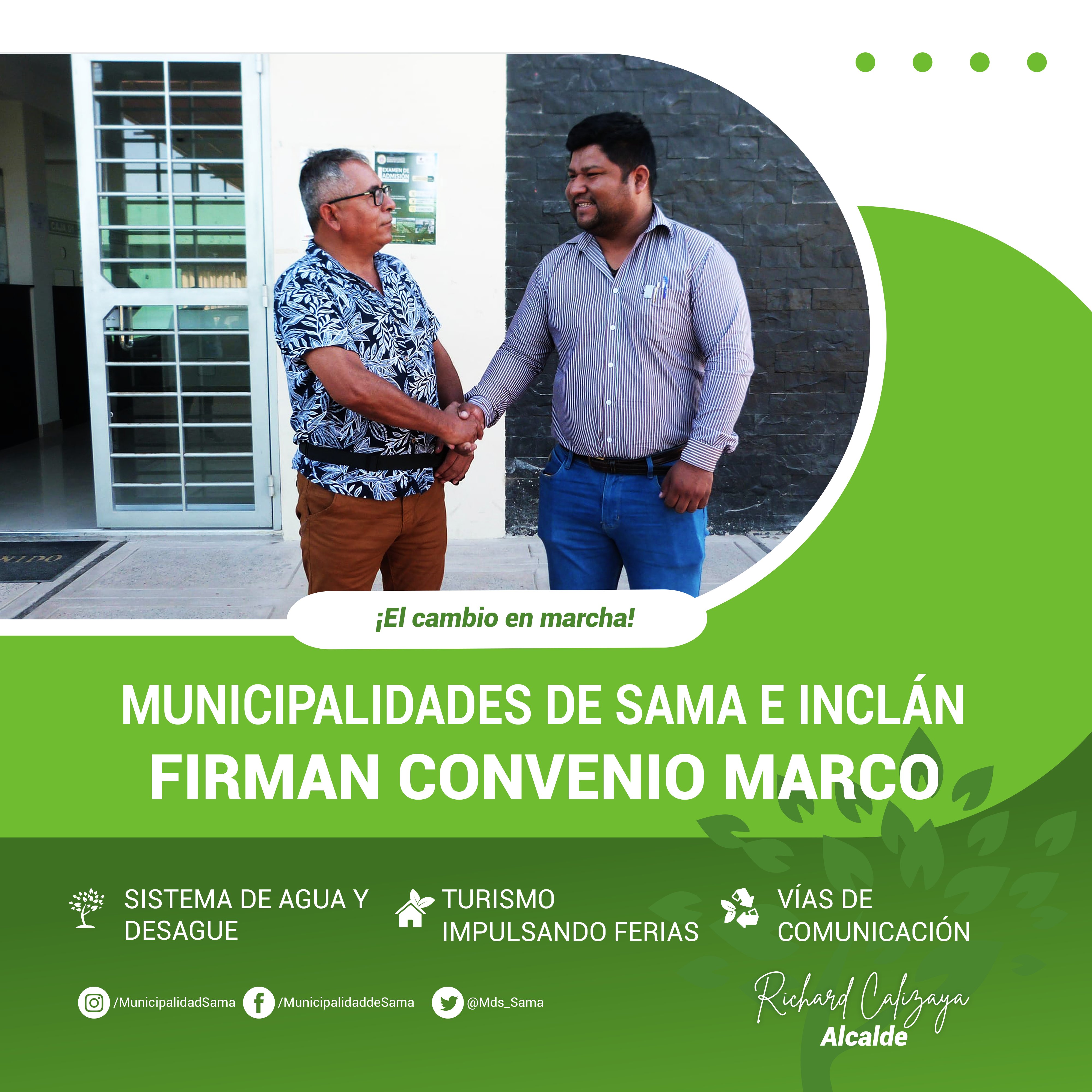 Municipalidad Distrital de Sama (Mds_Sama) / Twitter